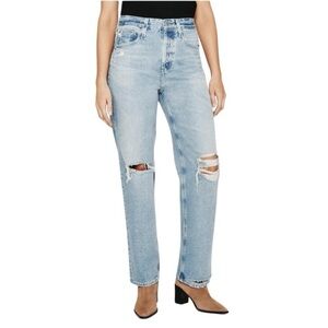 NWT AG Adriano Goldschmied Light Blue CLOVE Relaxed vintage straight leg Jeans